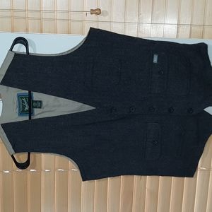Men's Woolrich Vest - Size Medium - Grey wool with khaki back